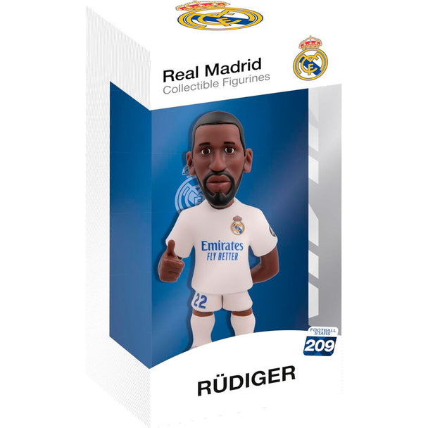Figurine Antonio Rudiger Real Madrid MINIX 12cm vue de face avec détails précis