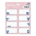 Lot complet de 16 étiquettes adhésives Disney Stitch disposées en éventail