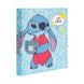 Couverture de l'album photo autocollant Disney Stitch avec illustration colorée du personnage Stitch