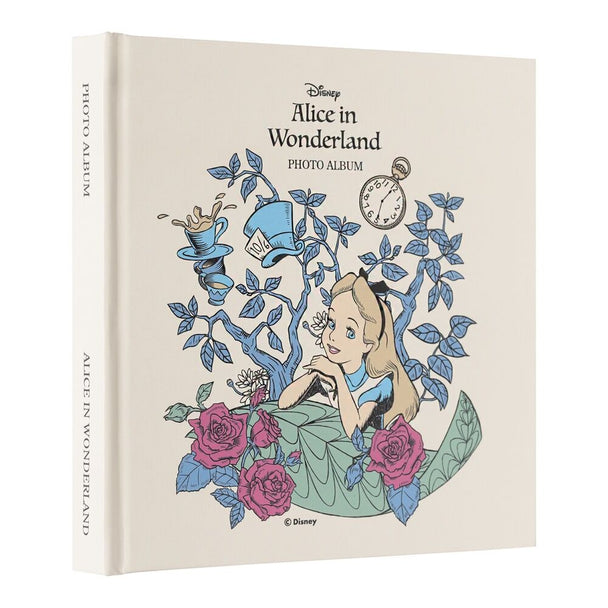 Couverture de l'album photo autocollant Disney Alice au Pays des Merveilles avec illustration colorée
