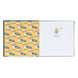 Détail des coins arrondis et qualité du papier de l'album photo 16x16cm