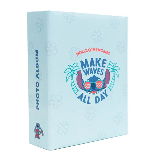Couverture de l'album photo Disney Stitch ERIK avec illustration colorée du personnage Stitch