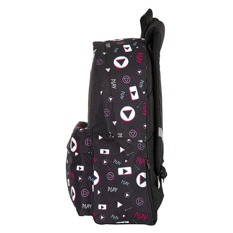 Vue arrière du sac à dos Tik Tok PERONA avec rembourrage dorsal respirant pour confort