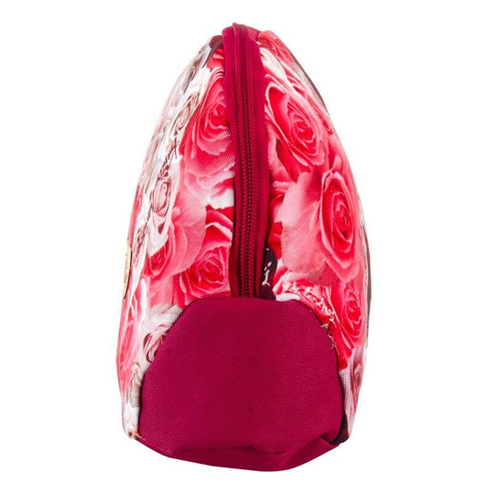 Détail du motif Roses élégant sur le vanity case PERONA