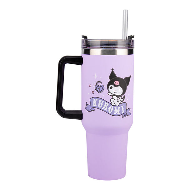 Gourde Hello Kitty Kuromi 1200ml vue de face avec design coloré