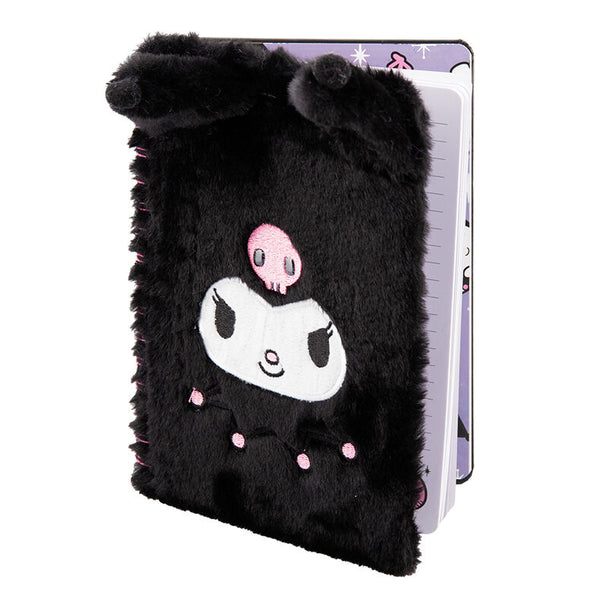 Couverture douce et moelleuse du cahier A5 Hello Kitty Kuromi avec design kawaii PALADONE