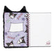 Détail du design exclusif Hello Kitty et Kuromi sur la couverture fluffy du carnet PALADONE