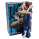 Vue arrière de la figurine Shoto Todoroki mettant en valeur la cape et les cheveux