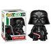 Packaging de la figurine Funko POP Star Wars Darth Vader Holiday 5 + 1 Chase avec fenêtre transparente et illustrations colorées