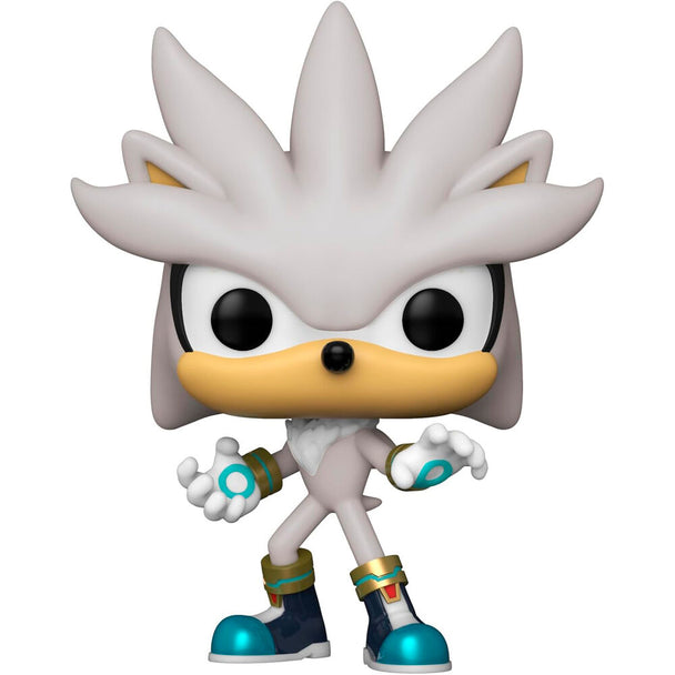 Figurine Funko POP Sonic the Hedgehog Silver exclusive de 9 cm en vinyle dans sa boîte cadeau