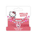 Set de bijoux Hello Kitty CERDÁ avec collier et bracelet sur fond blanc, dimensions 8,9x8,9x2cm