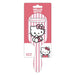 Brosse à cheveux Hello Kitty CERDÁ en plastique rose avec design mignon, vue de face sur fond blanc