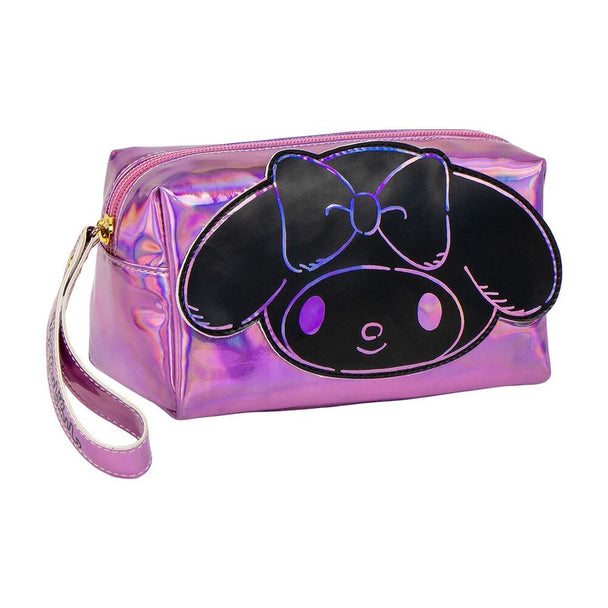 Trousse de toilette Hello Kitty My Melody CERDÁ vue de face avec fermeture éclair fermée