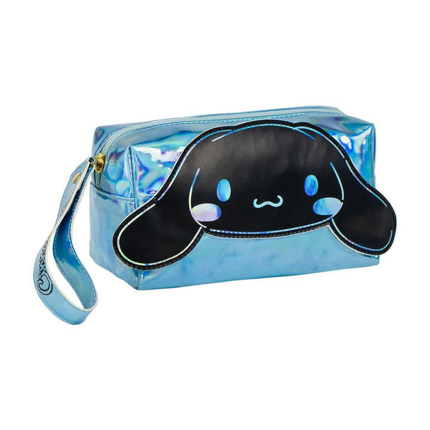 Trousse de voyage CERDÁ Hello Kitty & Cinnamoroll vue de face avec fermeture éclaire