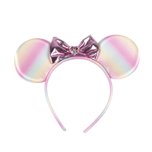 Détail du tissu et du nœud du bandeau Minnie CERDÁ montrant la qualité des matériaux utilisés