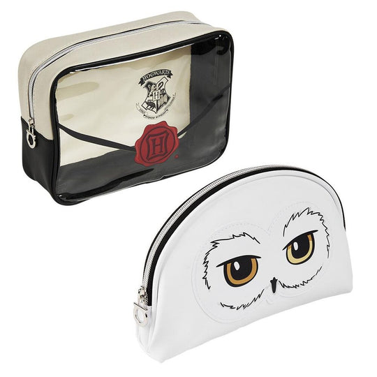 Vue latérale du vanity case Harry Potter 2 montrant la texture en PVC et polyester résistants