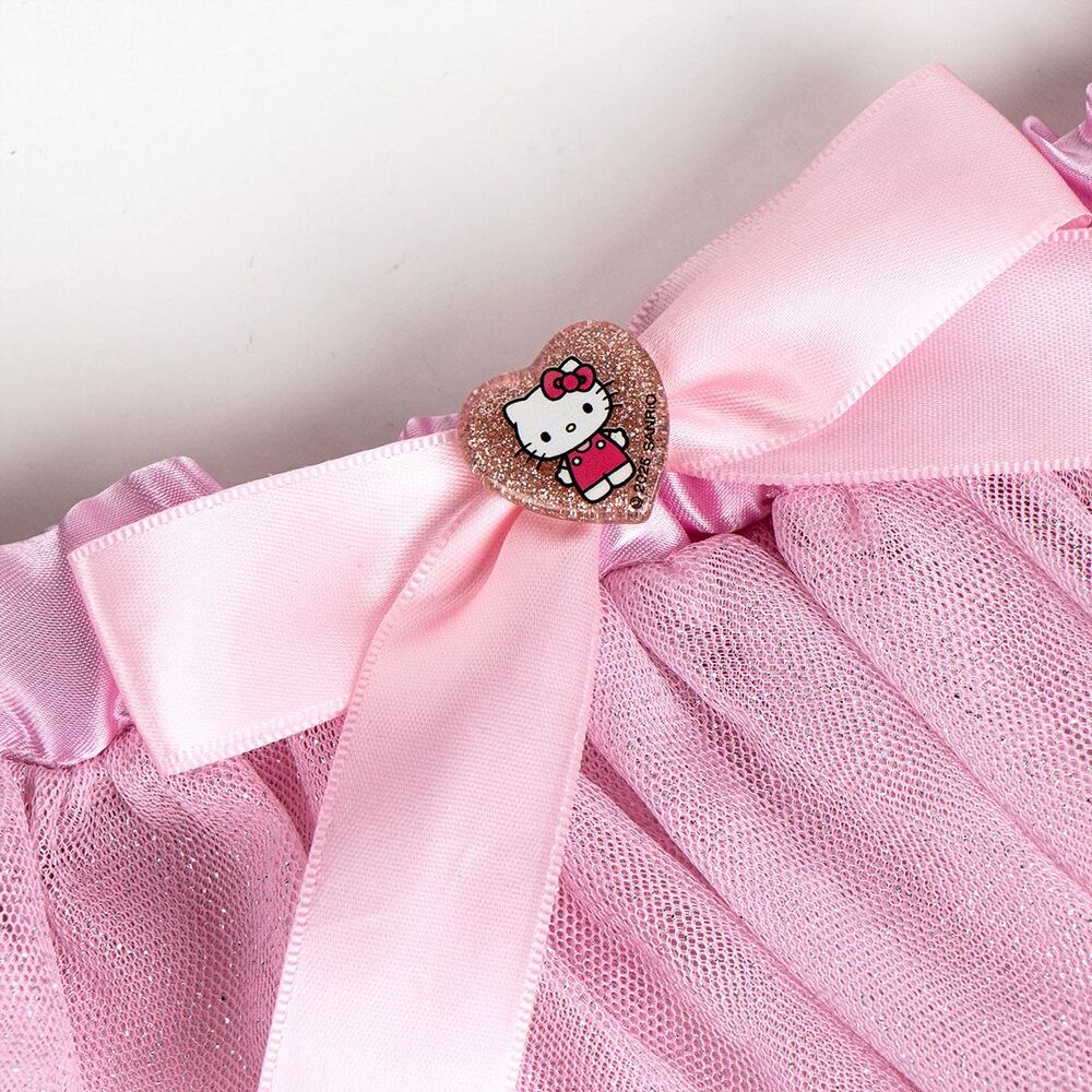 Détail du tissu polyester du tutu rose, doux et résistant pour enfant