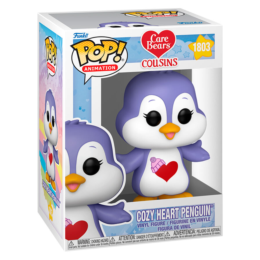 Figurine Funko POP Cozy Heart Penguin Care Bears en vinyle de 9 cm dans sa boîte cadeau officielle FUNKO
