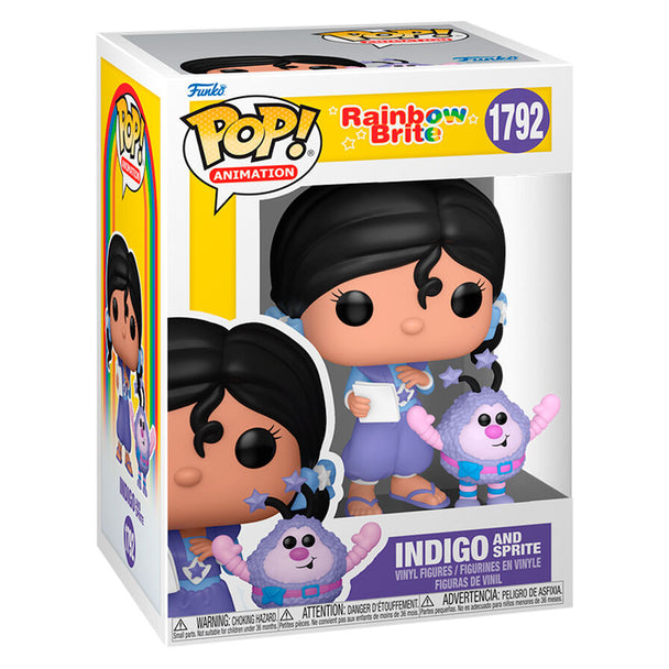 Figurine Funko POP Rainbow Brite en vinyl de 9 cm présentée dans sa boîte cadeau colorée et originale