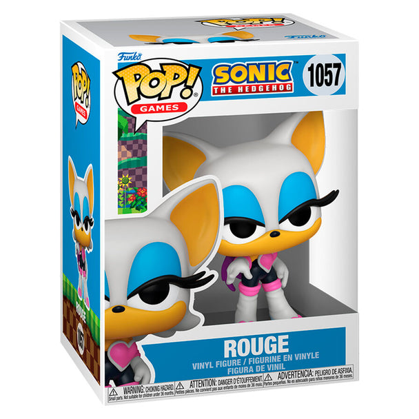 Figurine Funko POP Sonic the Hedgehog rouge de 9 cm en vinyle avec détails précis dans sa boîte cadeau