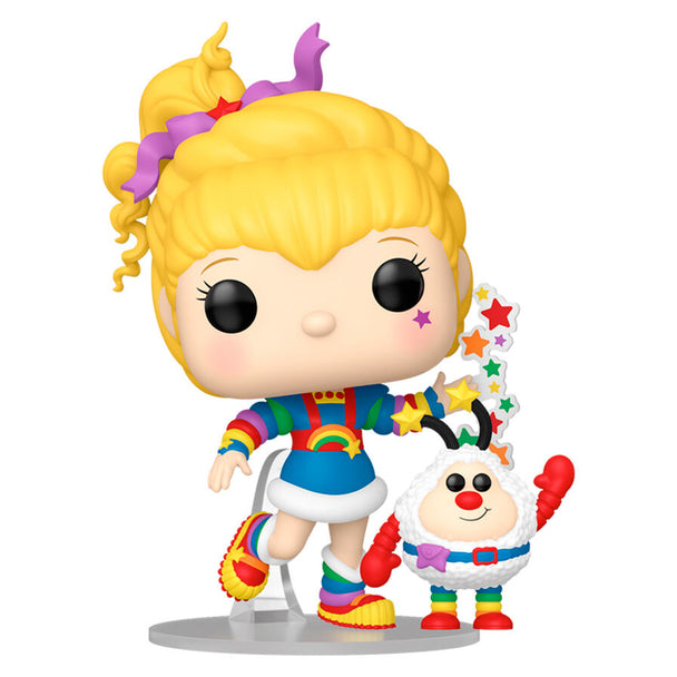 Détail de la figurine Funko POP Rainbow Brite et Sprite montrant les couleurs vives et les finitions soignées
