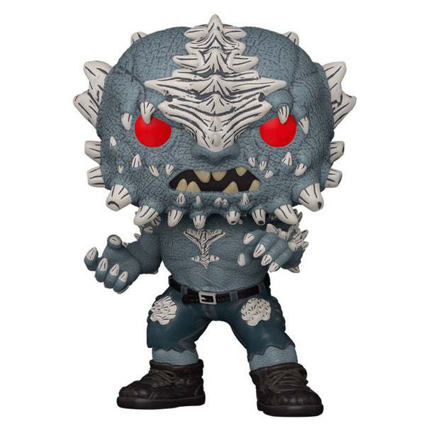 Vue rapprochée de la figurine Funko POP Doomsday Smallville montrant les détails et la finition en vinyle