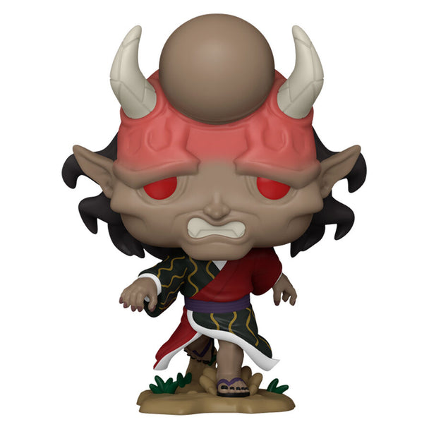 Détail de la figurine Funko POP Hantengu Demon Slayer avec ses couleurs vives et son design fidèle au personnage