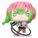 Vue latérale de la figurine Funko POP Mitsuri Kanroji Demon Slayer, montrant les détails colorés et le design fidèle au personnage