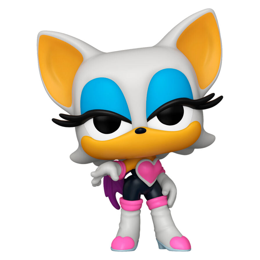 Vue de face de la figurine Funko POP Sonic the Hedgehog rouge, idéale pour les collectionneurs et fans