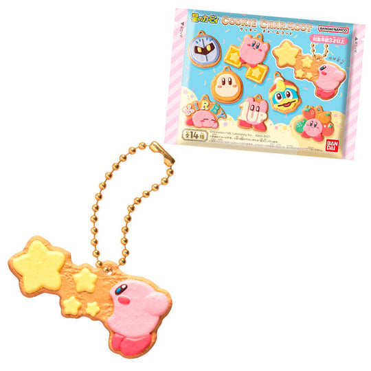 Anneau métallique solide du porte-clés Kirby Cookie Surprise signé BANDAI