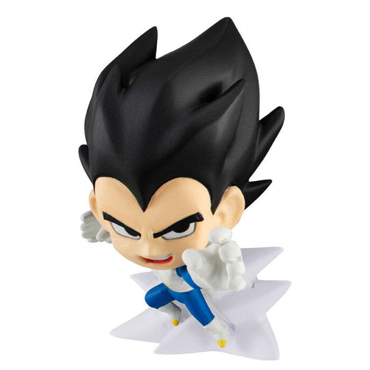 Gros plan sur le visage détaillé de la figurine Dragon Ball Super Warrior surprise 5cm