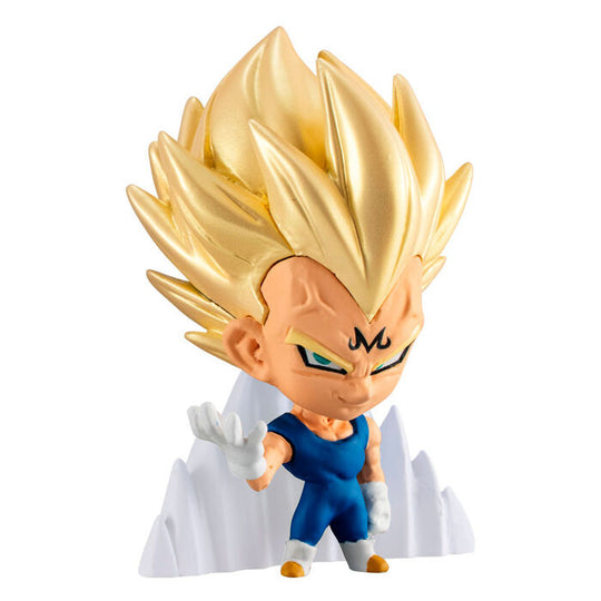 Figurine Dragon Ball Super Warrior surprise 5cm posée sur un socle transparent