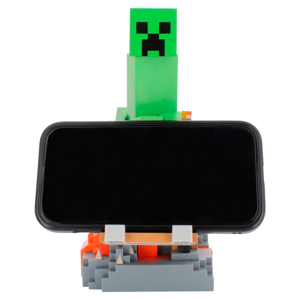 Photo détaillée du design vert Creeper Minecraft avec texture et finitions soignées