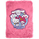 Cahier peluche Hello Kitty and Friends format A5 avec couverture douce et moelleuse, dimensions 15x21x2,5 cm