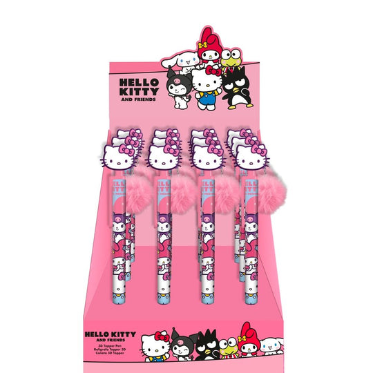 Embout stylo Hello Kitty and Friends KIDS LICENSING vue de face avec design coloré et dimensions 1x16x1cm