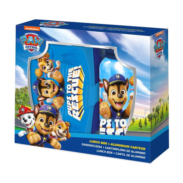 Gourde en aluminium Pat’Patrouille 500ml avec bouchon étanche et design coloré pour enfants