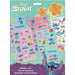 Plan rapproché du set de stickers Disney Stitch KIDS LICENSING montrant plusieurs designs colorés sur fond blanc, format 21x29,5 cm.
