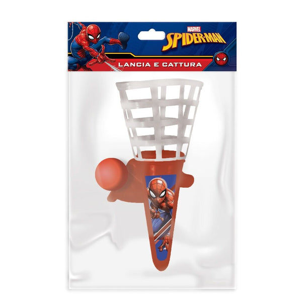 Jeu attrape et lance Marvel Spiderman de KIDS LICENSING, dimensions 13,5x25cm, idéal pour enfants.