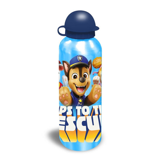 Vue de côté de la gourde Paw Patrol montrant son bouchon sécurisé