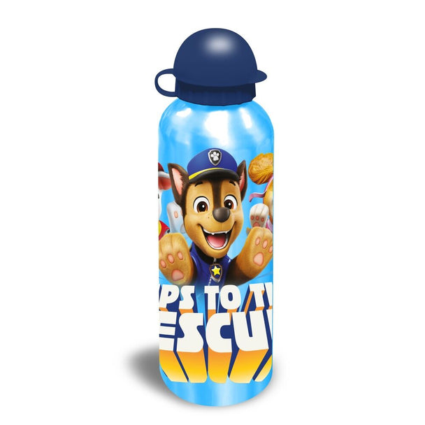 Vue de côté de la gourde Paw Patrol montrant son bouchon sécurisé