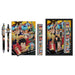 Intérieur de la trousse One Piece montrant les compartiments pour stylos et fournitures scolaires