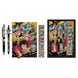 Intérieur de la trousse One Piece montrant les compartiments pour stylos et fournitures scolaires