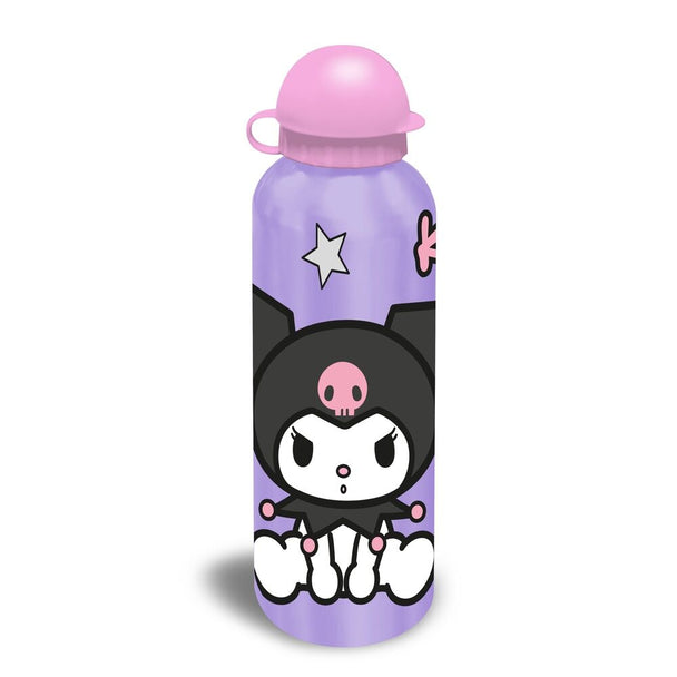 Détail du bouchon sécurisé de la gourde aluminium Hello Kitty Kuromi 500ml