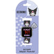 Détail du cadran de la montre LED Hello Kitty Kuromi affichant l'heure dans un design coloré pour enfants