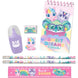 Détail des accessoires inclus dans le set papeterie Sweet Dreams pour enfants
