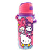 Vue rapprochée de la gourde Hello Kitty and Friends en aluminium montrant le bouchon sécurisé
