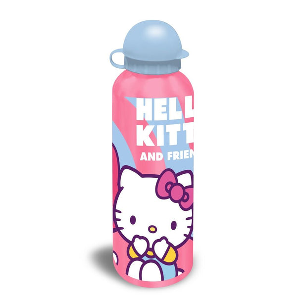 Vue rapprochée du bouchon sécurisé de la gourde Hello Kitty 500ml pour enfants