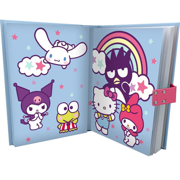 Détail du système de verrouillage sécurisé du journal électronique Hello Kitty pour enfants