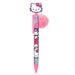 Détail de l'embout stylo Hello Kitty and Friends montrant les personnages emblématiques sur fond blanc
