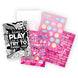 Pages intérieures du carnet Wow Generation Gamer avec dessins à colorier, stickers et feuilles parfumées